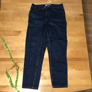 Topshop mom dark jeans